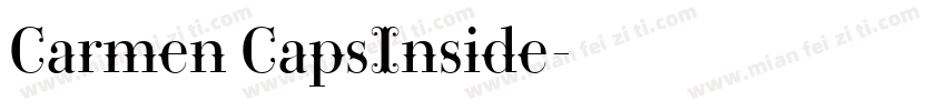 Carmen CapsInside字体转换
